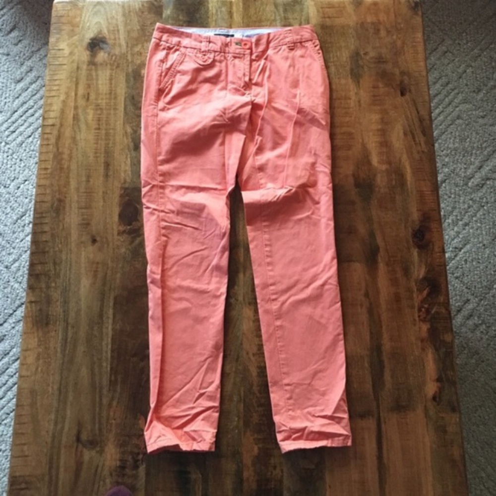 Tommy Hilfiger coral cropped pants